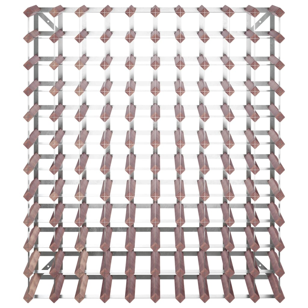 120 Bottle Wine Rack for Brown Solid Wood Pine