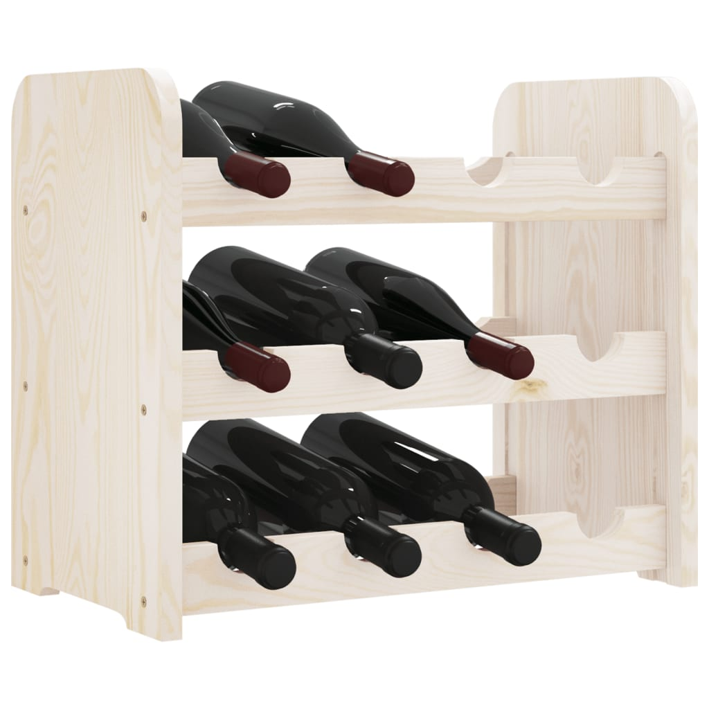 12 bottle Wine Racks 43x25x37 cm Solid Wood Pine
