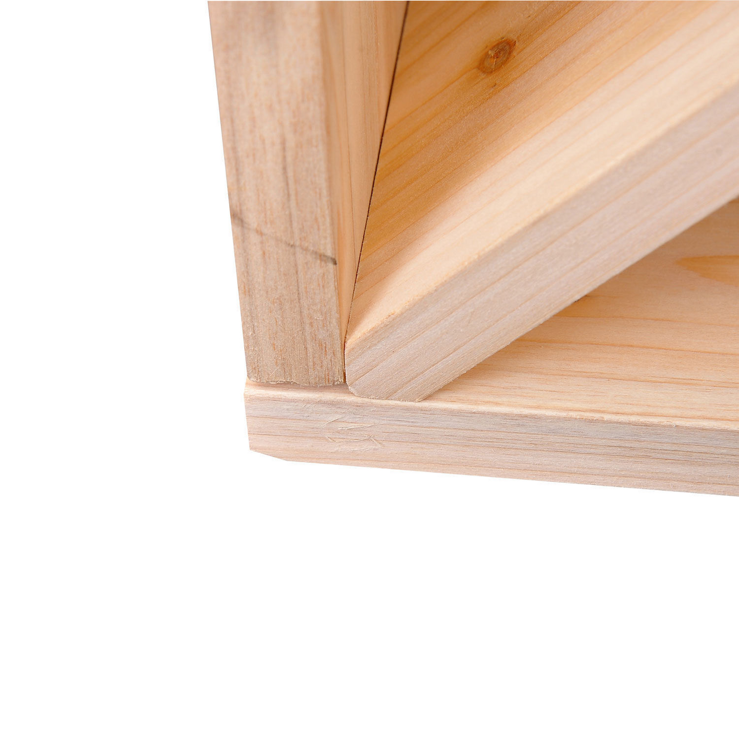 24 Bottle Square Tabletop Storage - pine wood