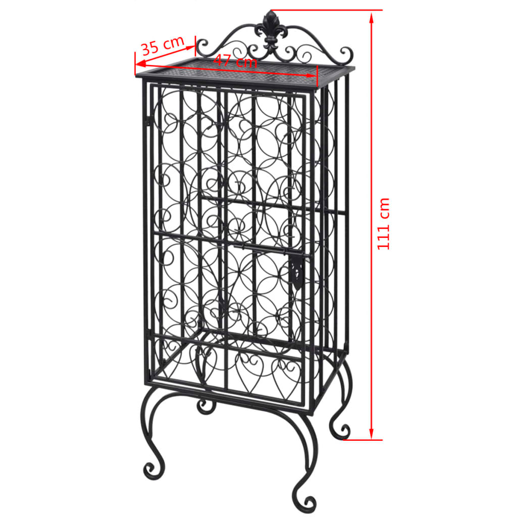 vidaXL Wine Rack for 28 Bottles Metal