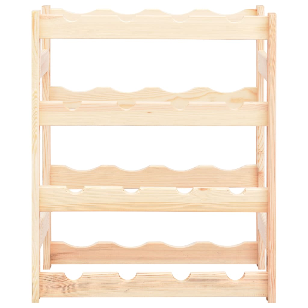 Wine Rack for 16 Bottles Pinewood