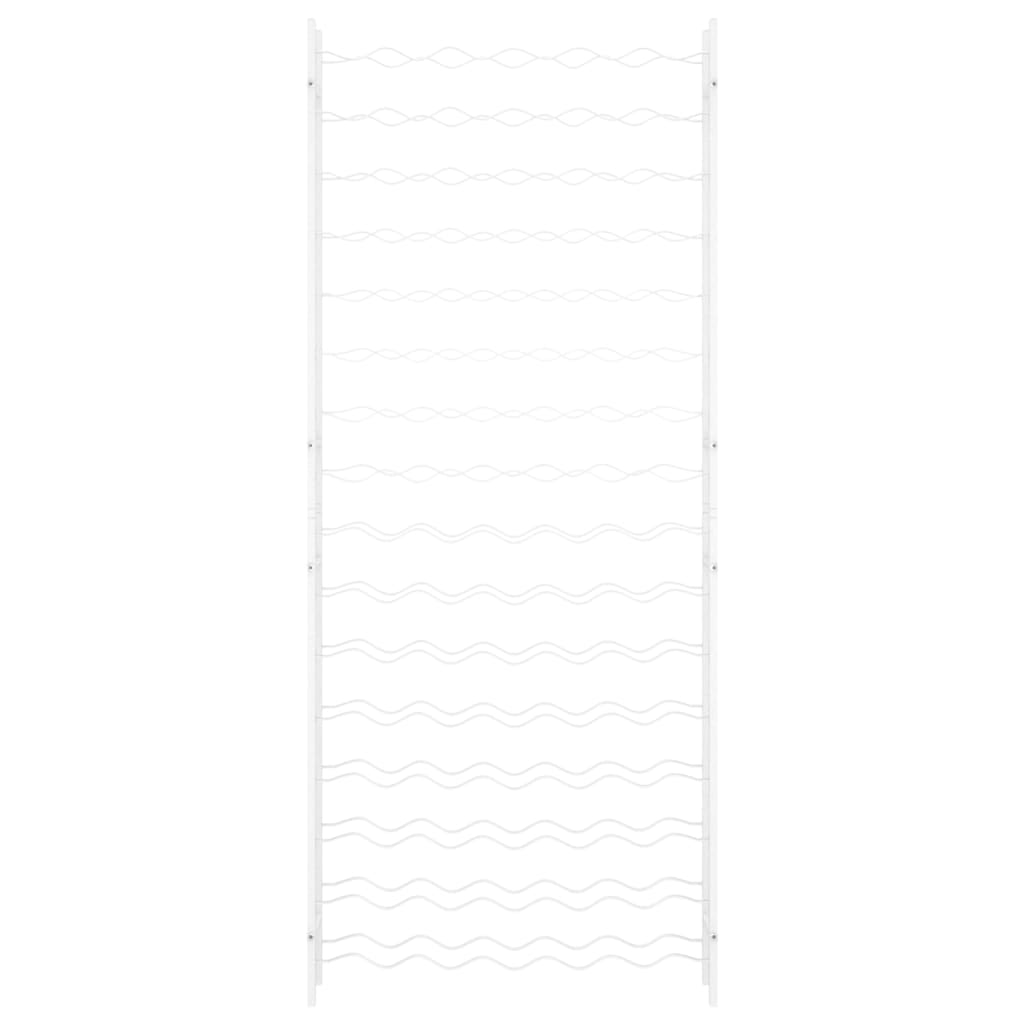 vidaXL Wine Rack for 96 Bottles White Metal