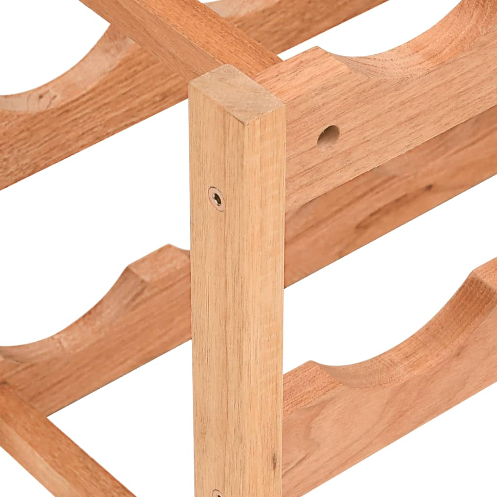 vidaXL Wine Rack for 12 Bottles Solid Wood Walnut