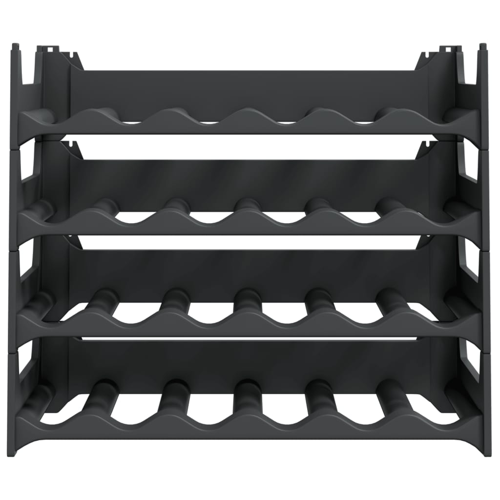 vidaXL Wine Rack for 24 Bottles PP Stackable