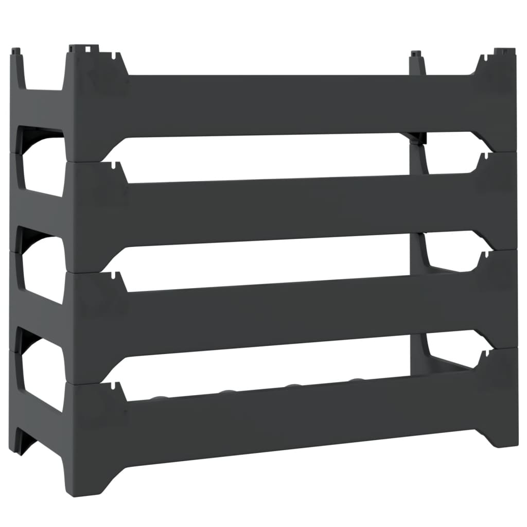 vidaXL Wine Rack for 24 Bottles PP Stackable