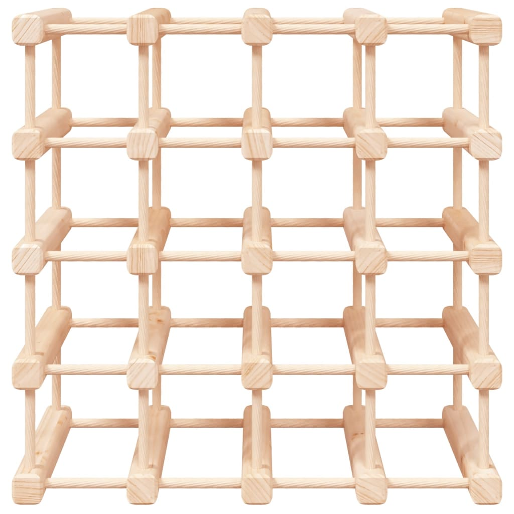 vidaXL Wine Rack for 20 Bottles 46.5x23x46.5 cm Solid Wood Pine