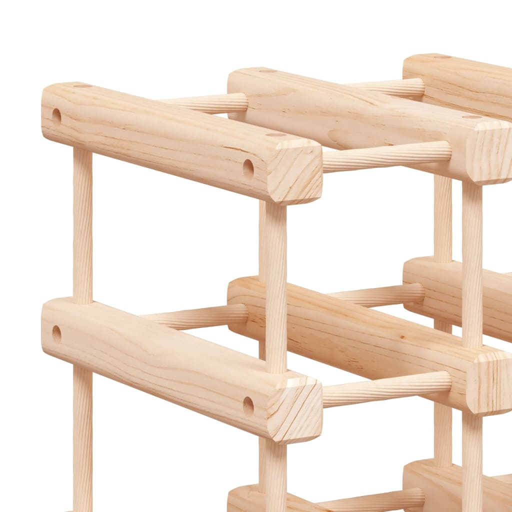 vidaXL Wine Rack for 20 Bottles 46.5x23x46.5 cm Solid Wood Pine