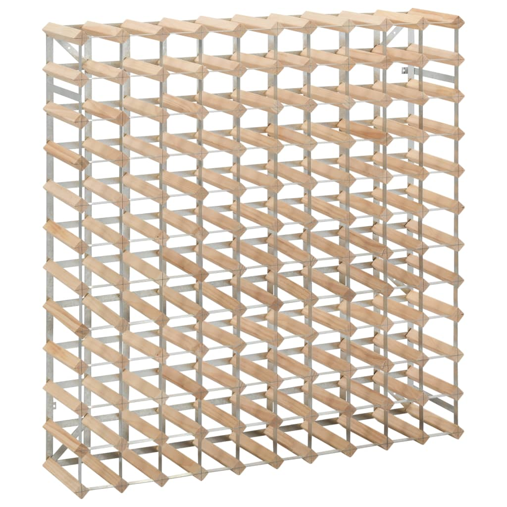 vidaXL Wine Rack for 120 Bottles Solid Pinewood