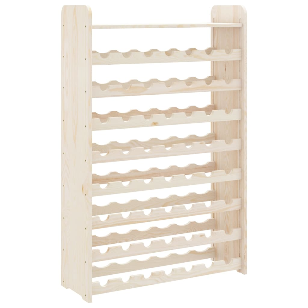 vidaXL Wine Rack with Top Board 72.5x25x111.5 cm Solid Wood Pine