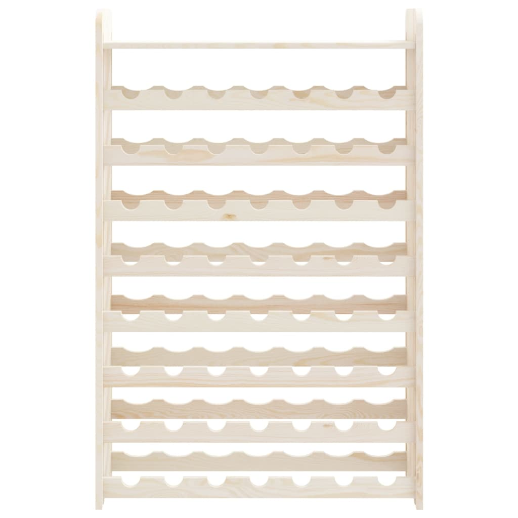 vidaXL Wine Rack with Top Board 72.5x25x111.5 cm Solid Wood Pine
