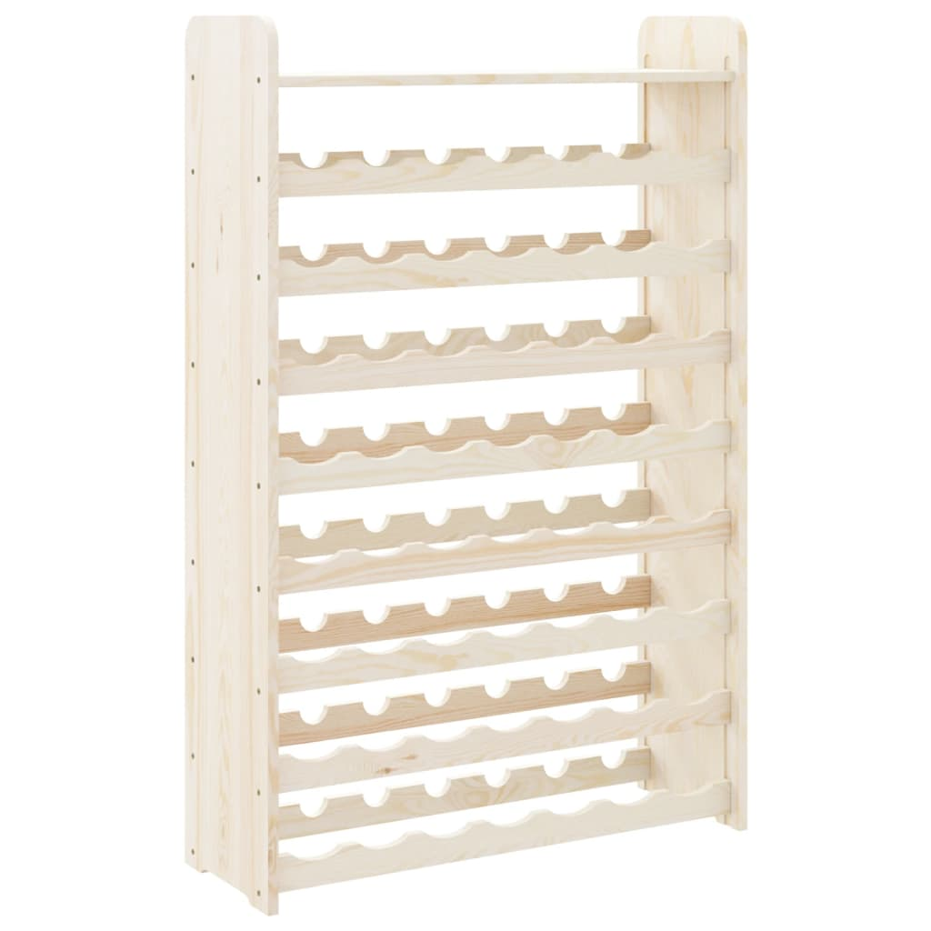 vidaXL Wine Rack with Top Board 72.5x25x111.5 cm Solid Wood Pine