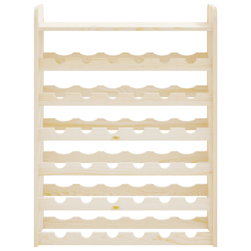 vidaXL Wine Rack with Top Board 67.5x25x87 cm Solid Wood Pine