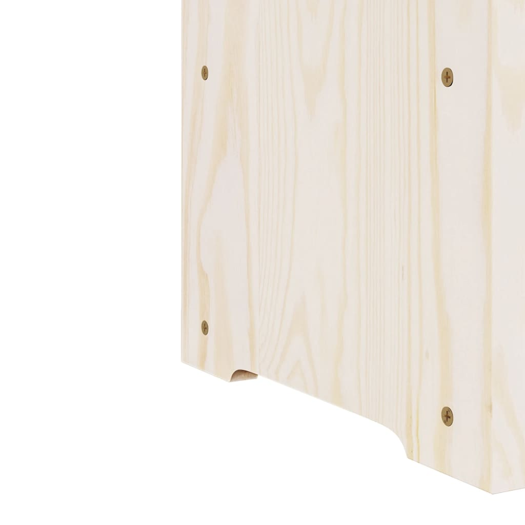 vidaXL Wine Rack with Top Board 43x25x37 cm Solid Wood Pine