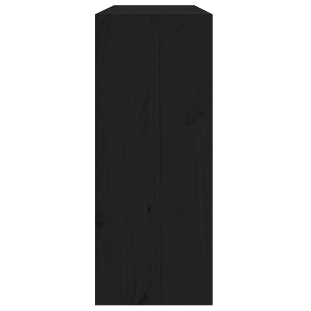 4 part Solid Pine - Wine Units Black
