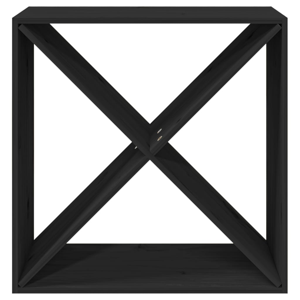 4 part Solid Wood Pine - Wine Units Black