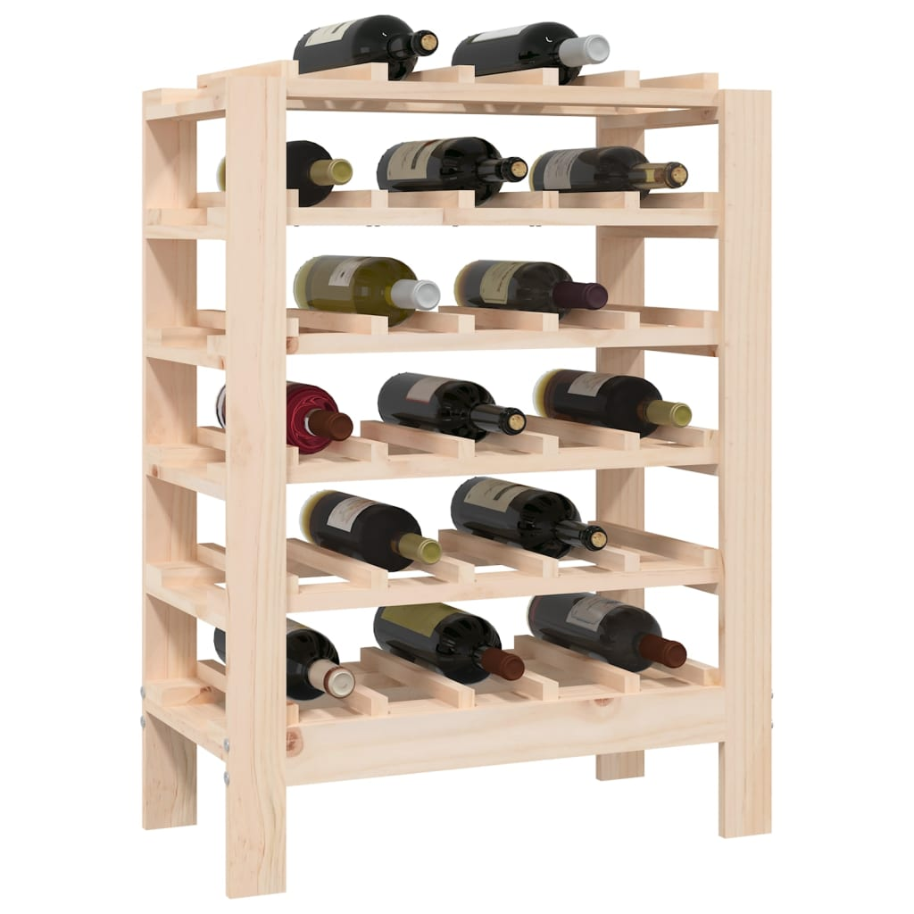 61.5x30x82 cm Solid Wood Pine - Wine Rack