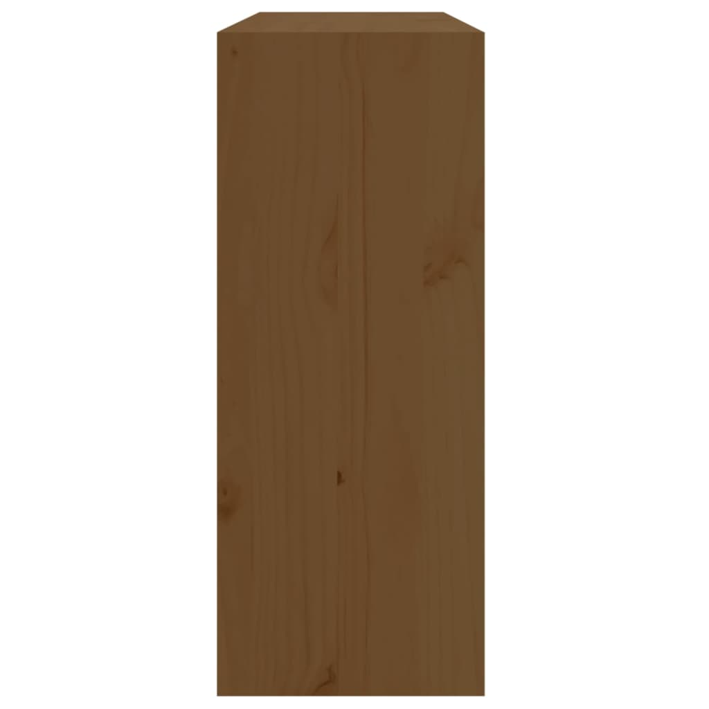 62x25x62 cm Solid Wood Pine - brown Honey