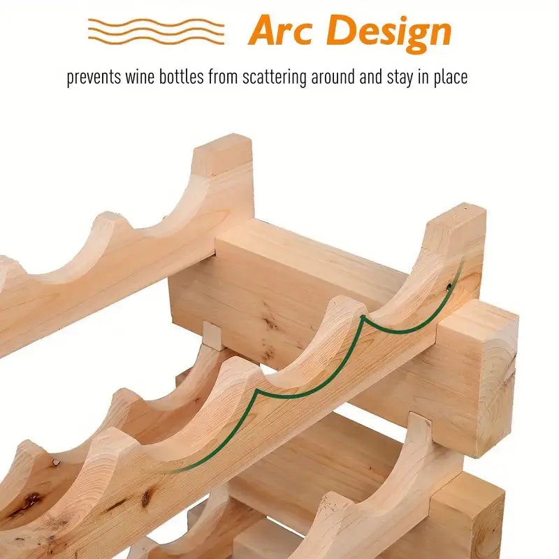 6 Tier Wooden Wine Racks online