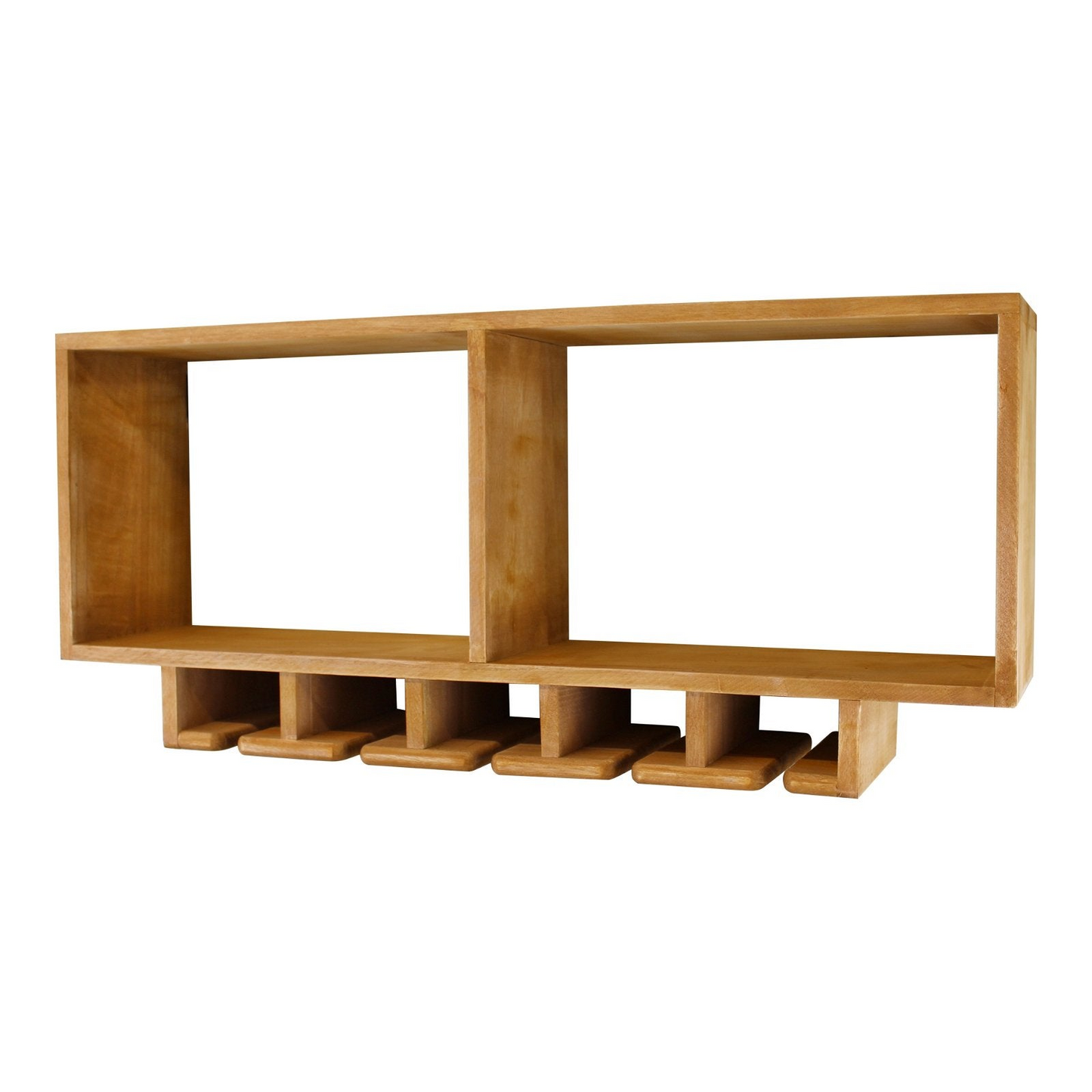 6 glass Kitchen Shelving Unit With Storage For Wine Glasses