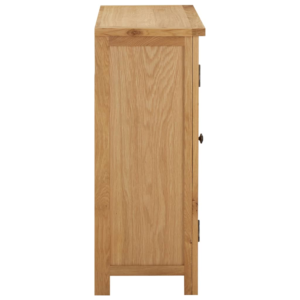 80x32x80 cm Solid Oak Wood - 11 Bottles