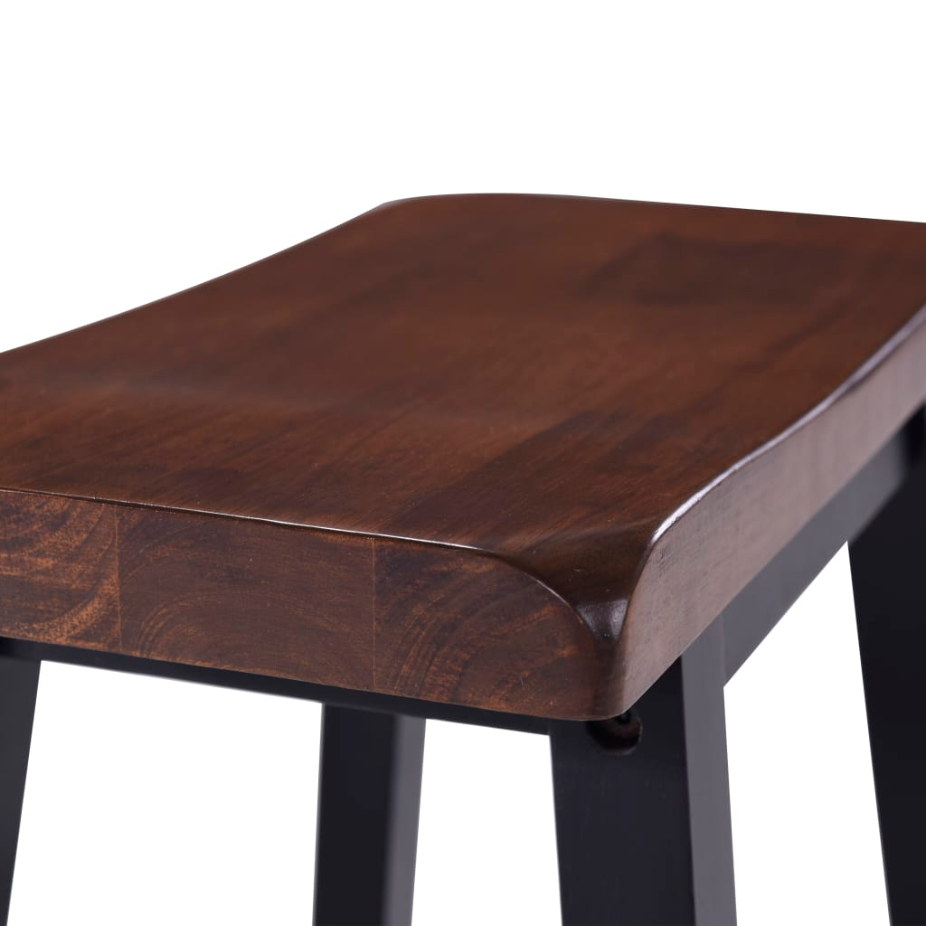 Bar Set 3 Pieces MDF brown top