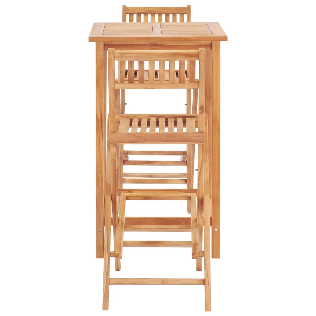 Bar Set Solid Teak Wood