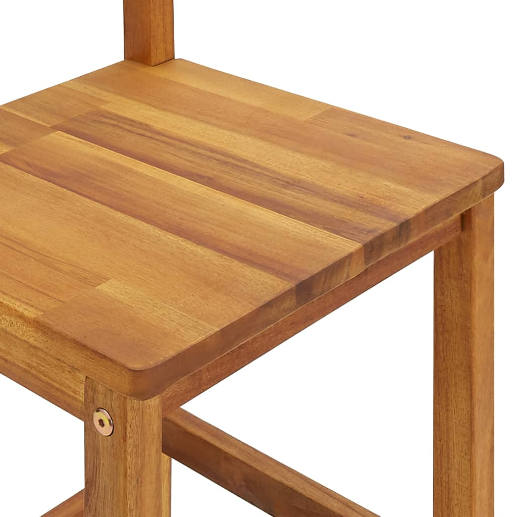 Bar Stool 8 pcs Solid Wood