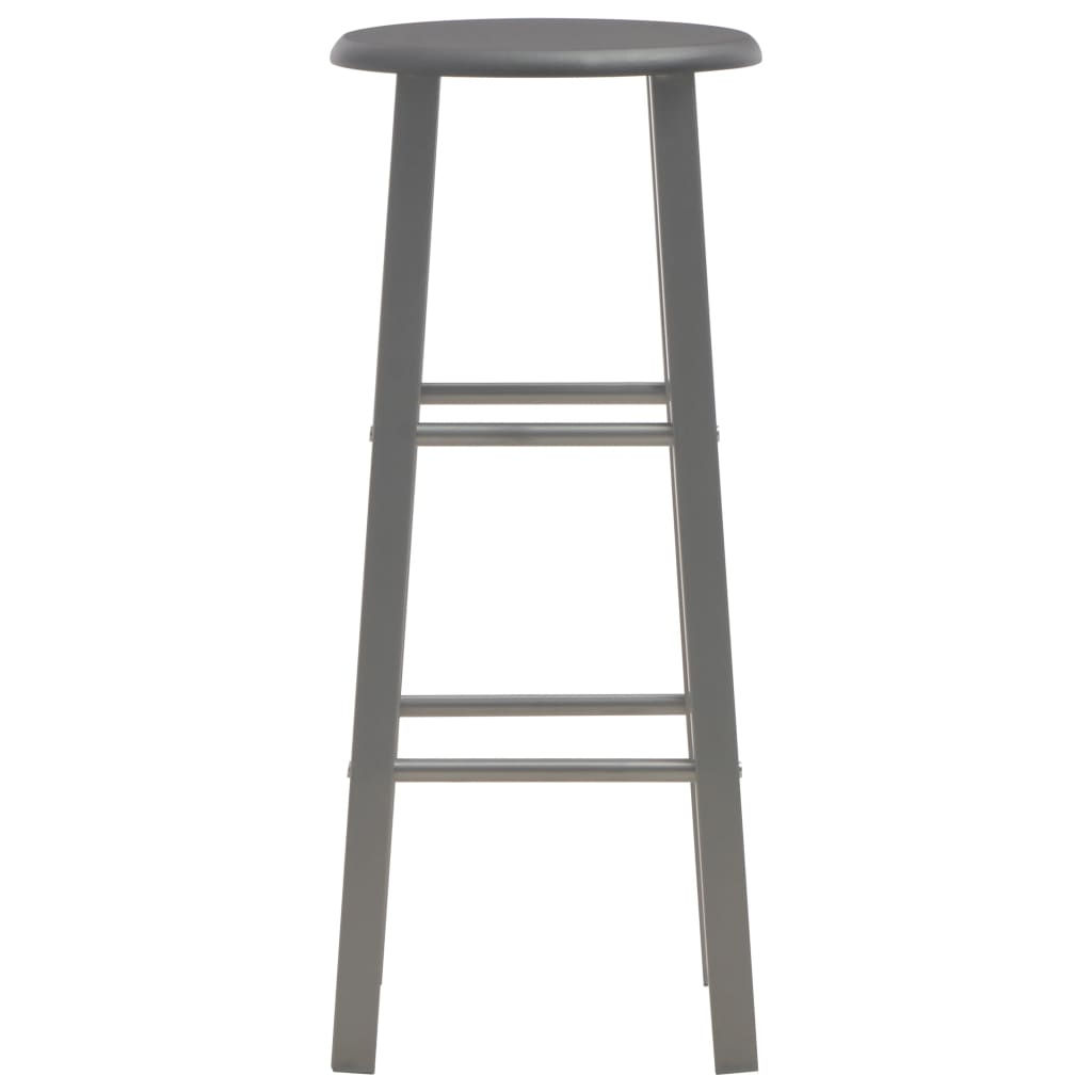Bar Stools 2 pcs MDF Anthracite