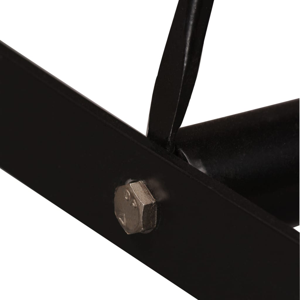 Bar Table Solid Acacia black legs