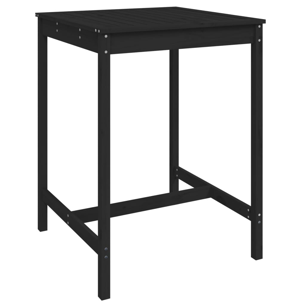 Black Solid table - 4 legs