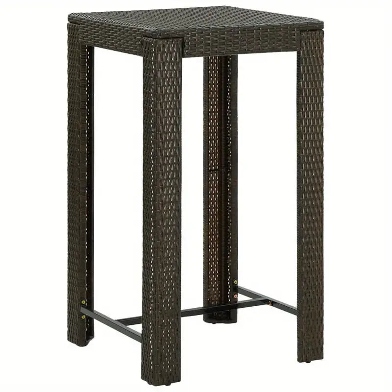 Brown Outdoor Rattan Table