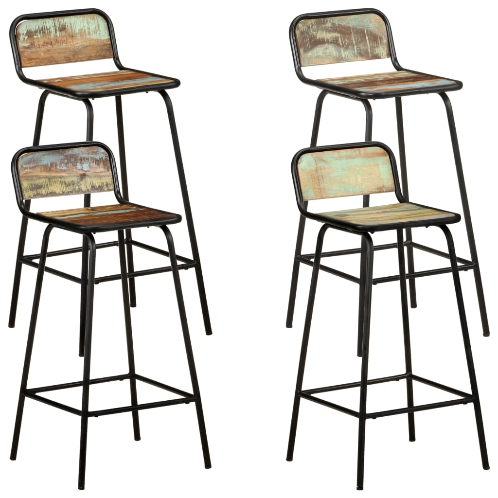 Chairs 4 pcs Solid Reclaimed Wood