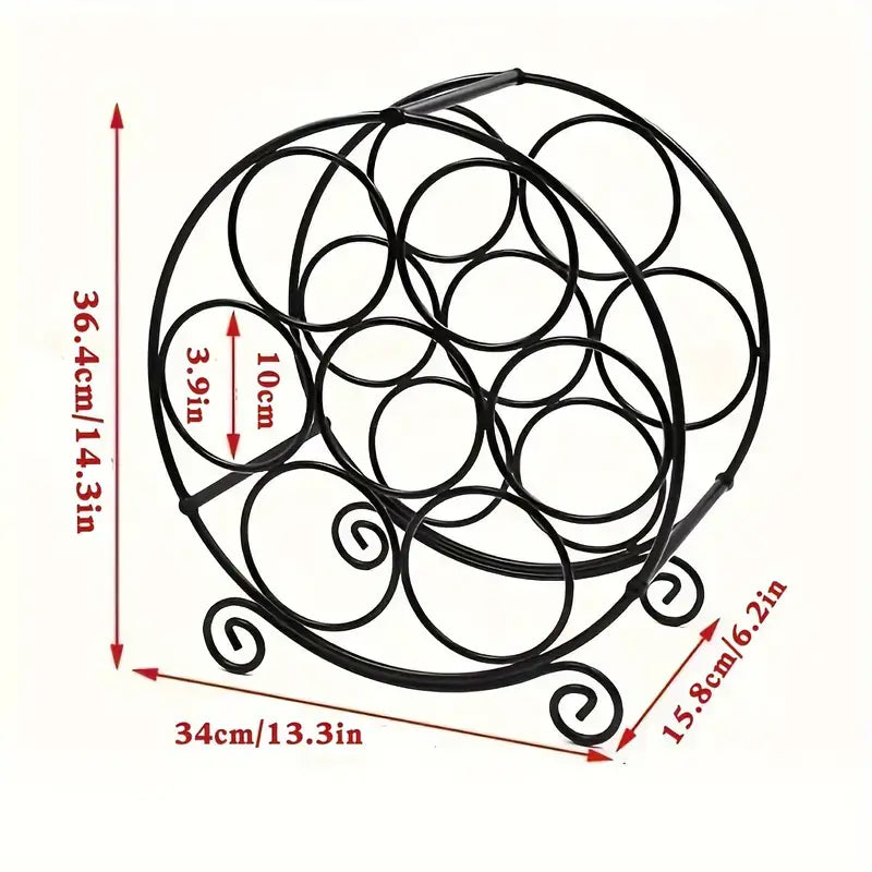 Circular Metal Wine Rack