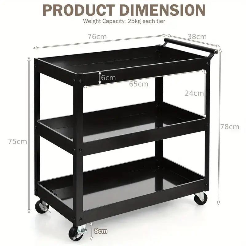 Costway 3 Tier Trolley