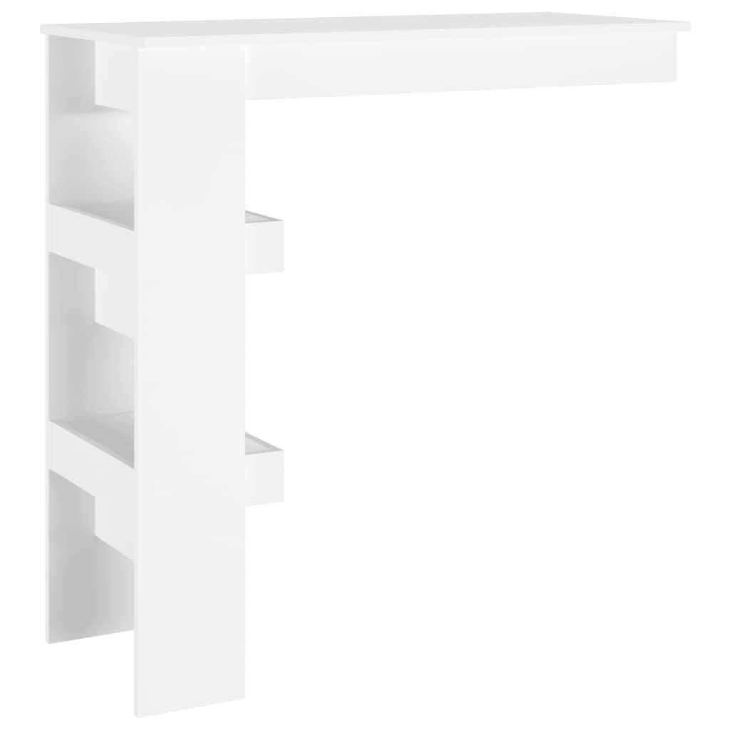 Engineered Wood Table White 102x45x103.5 cm