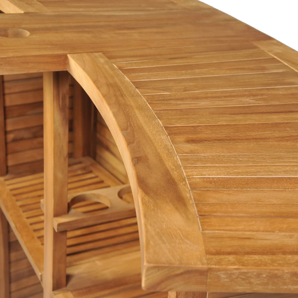 Folding light wood Bar Table