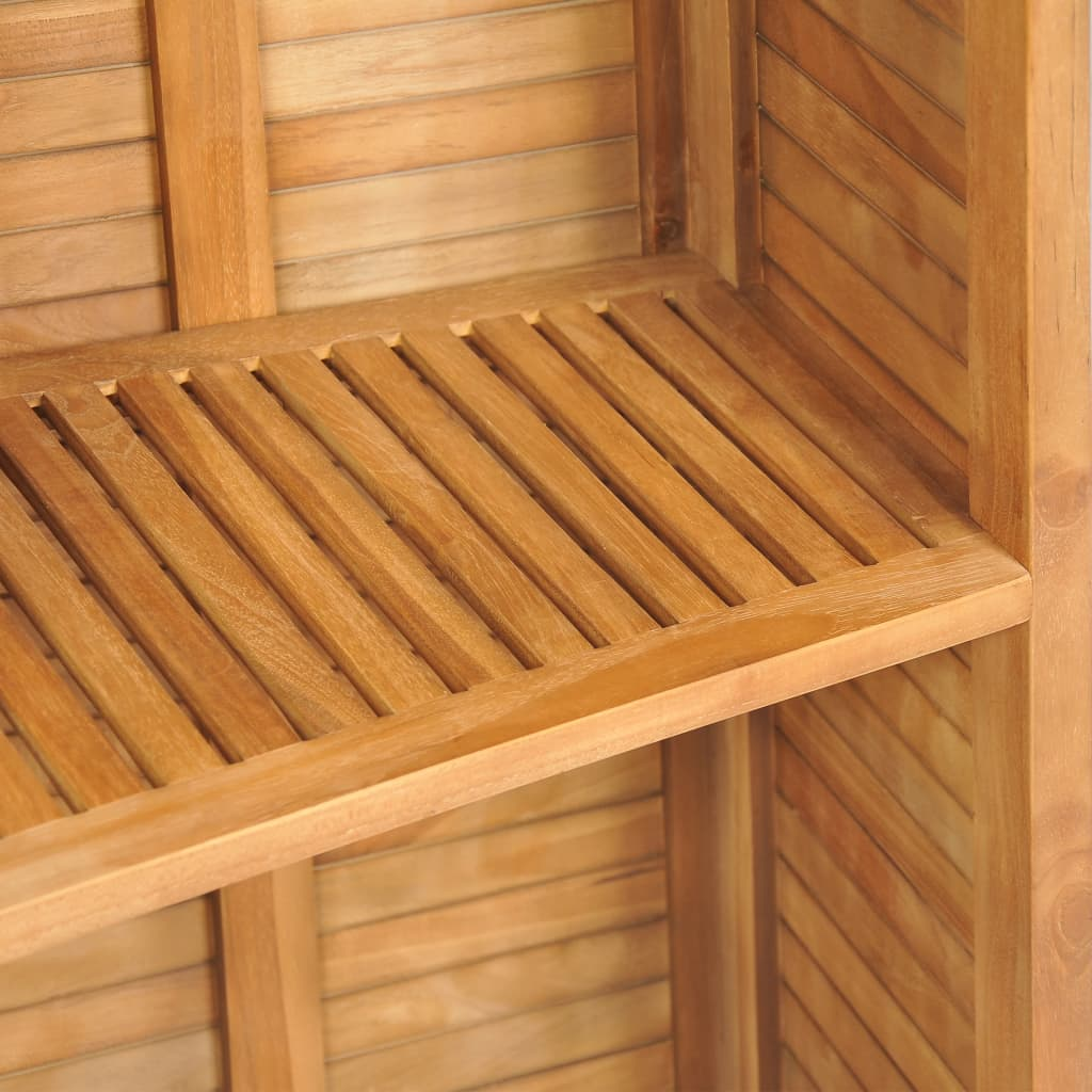 Folding light wood Bar Table with storage