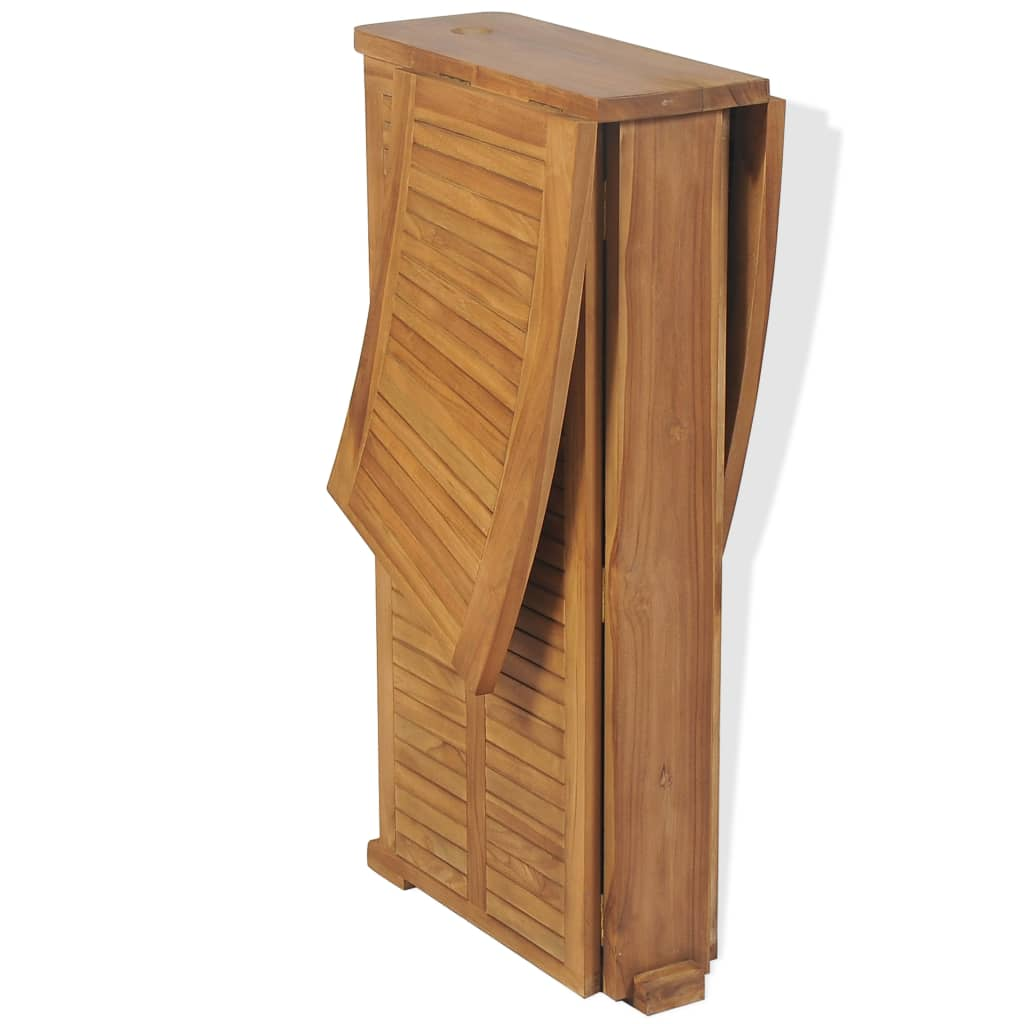 Folding wood Bar Table 155x53x105 cm Solid Teak Wood