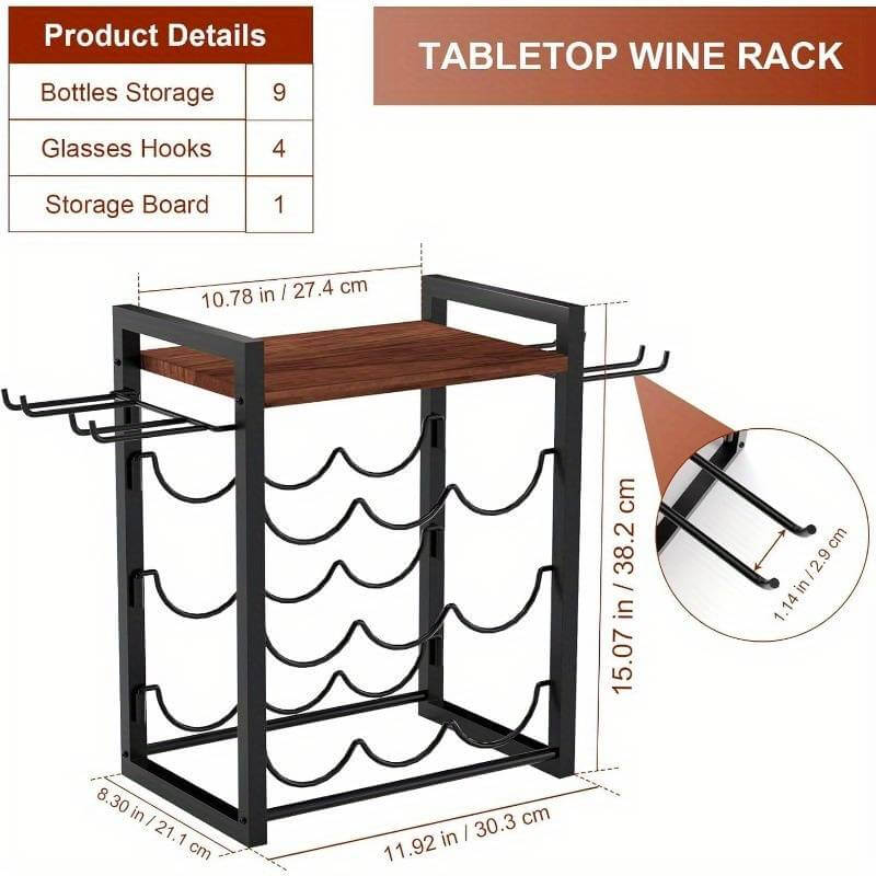 Freestanding Display black and brown