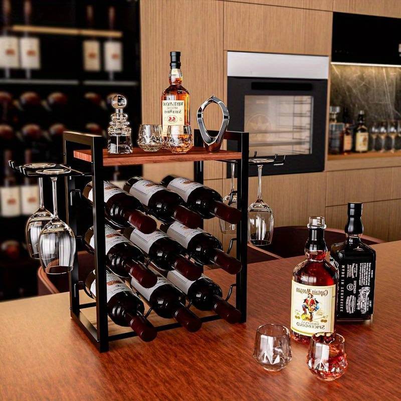 Freestanding Display black and brown units