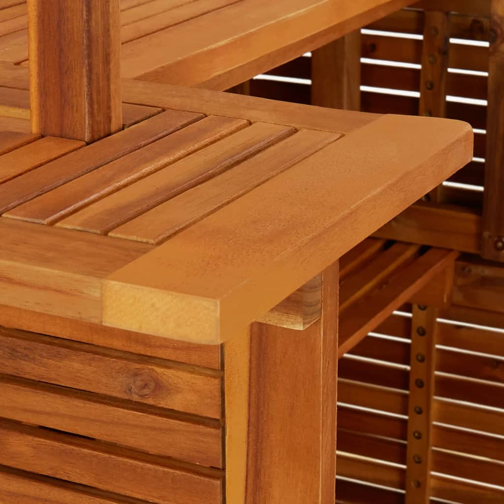 Garden Bar Set Solid Wood Acacia 2