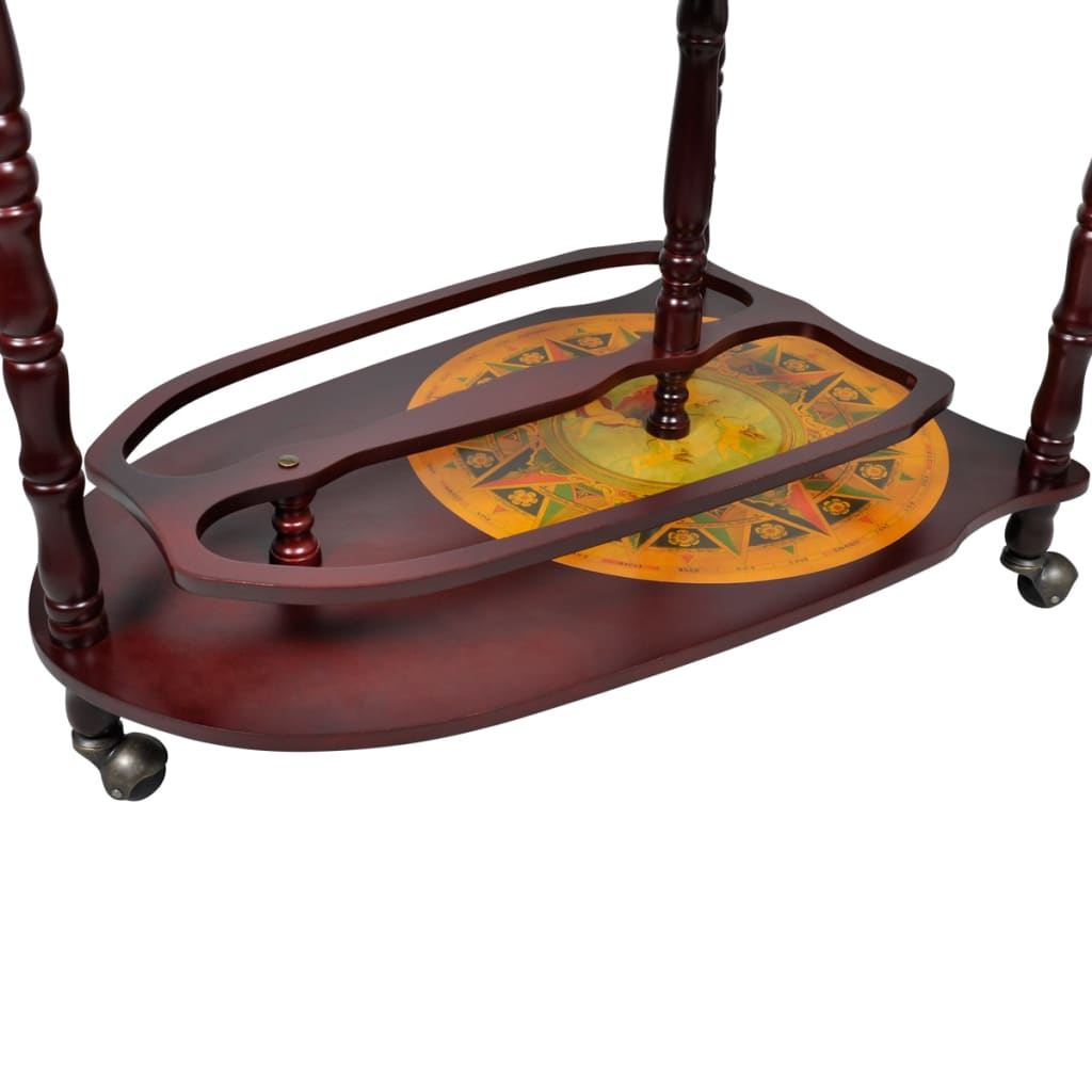 Globe Bar Stand Eucalyptus Wood