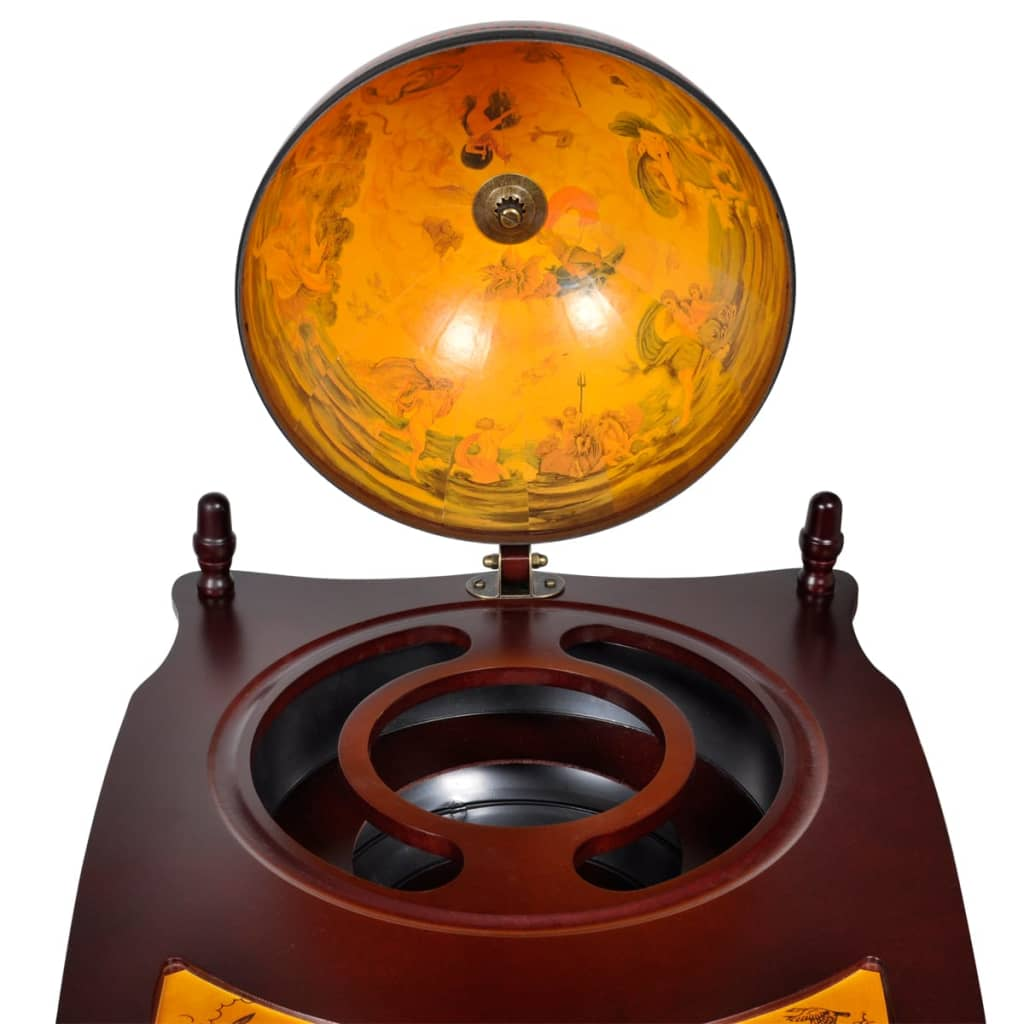 Globe Bar cabinet Stand Eucalyptus Wood