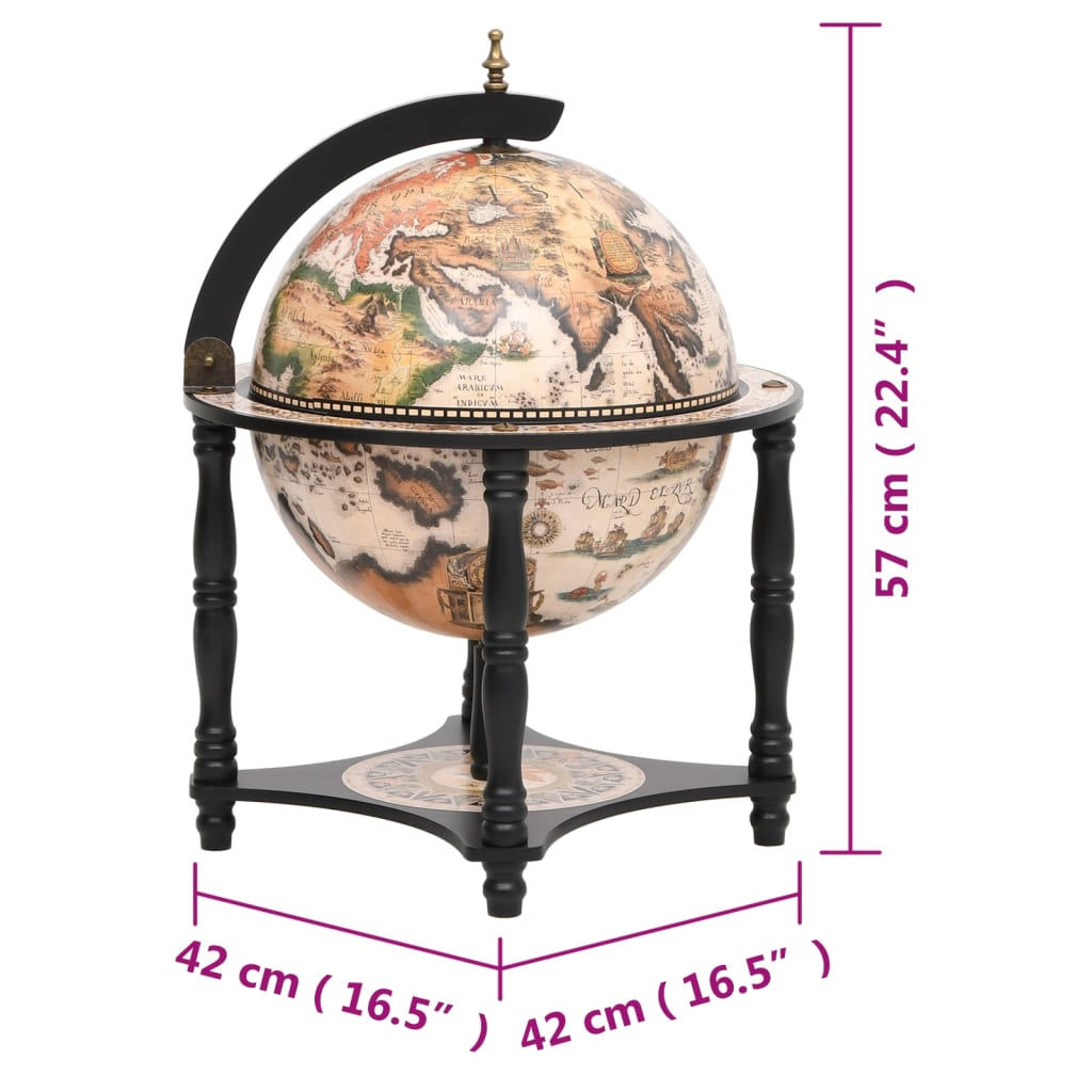Globe Wine drink Stand Black