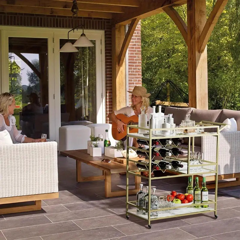 Gold & Glass - Drinks Trolley