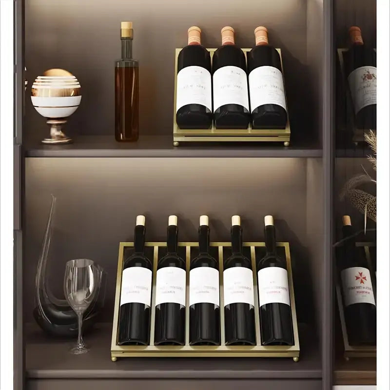 Metal Countertop Wine Rack