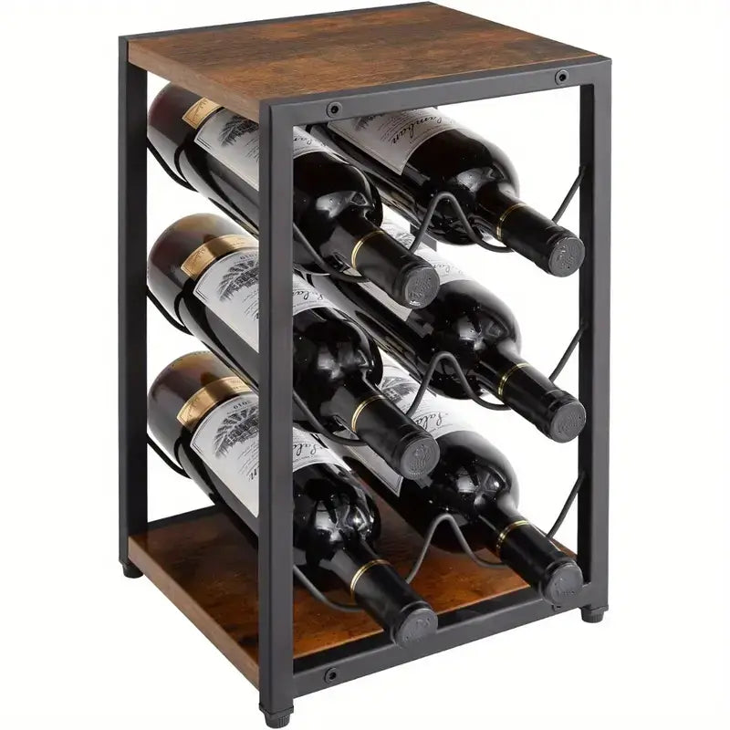 Metal Vintage Countertop Wine Rack