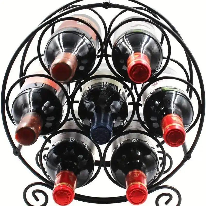 Metal Wine Rack circle