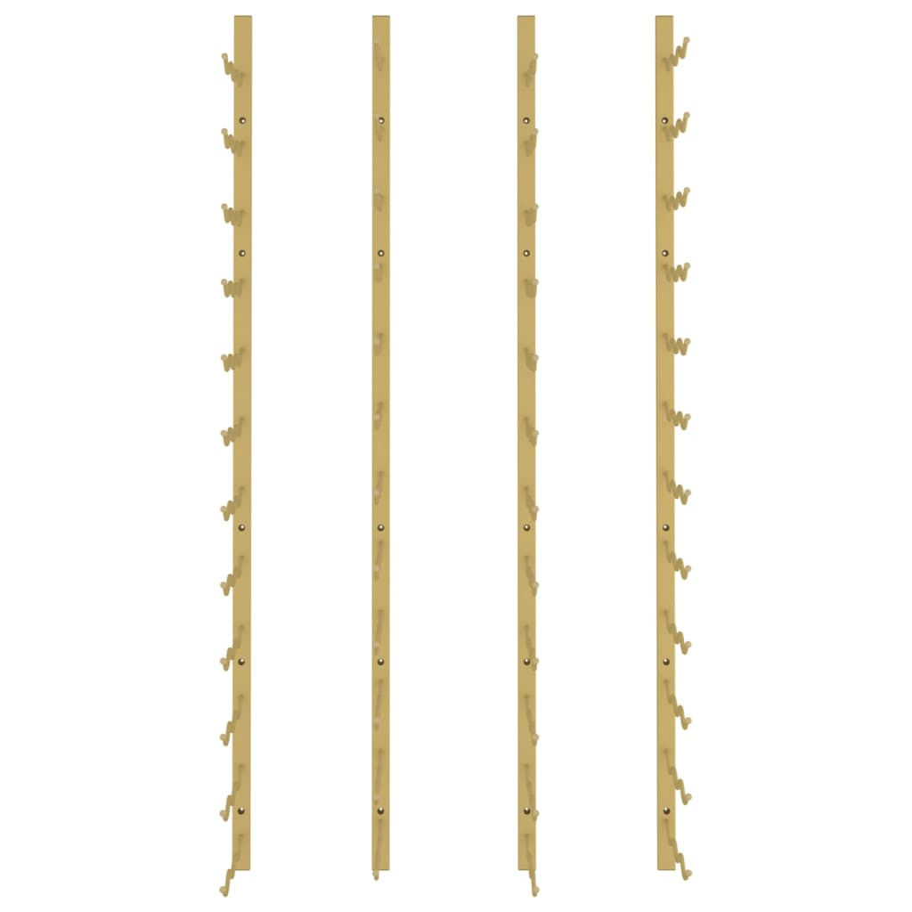 Rack for 36 Bottles 2 pcs Gold Iron - Wall Mount Wine