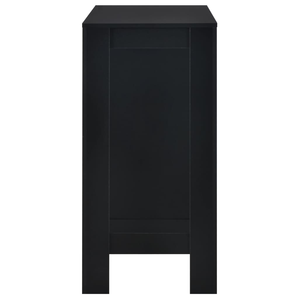 Shelf Black with Bar Table
